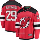 Camiseta Hockey New Jersey Devils Mackenzie Blackwood Primera Breakaway Rojo