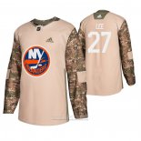 Camiseta Hockey New York Islanders Anders Lee Dia De Los Veteranos Camuflaje