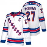 Camiseta Hockey New York Rangers 27 Ryan Mcdonagh Autentico Segunda 2018 Blanco