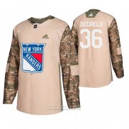 Camiseta Hockey New York Rangers Mats Zuccarello Dia De Los Veteranos Camuflaje