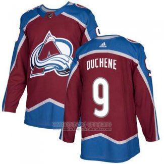 Camiseta Hockey Nino Colorado Avalanche 9 Matt Duchene Burgundy Primera Autentico Stitched