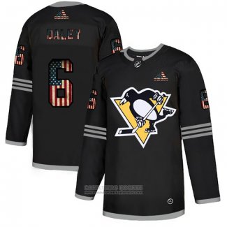 Camiseta Hockey Pittsburgh Penguins Daley 2020 USA Flag Negro