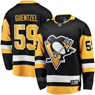 Camiseta Hockey Pittsburgh Penguins Jake Guentzel Primera Breakaway Negro