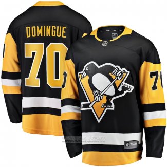 Camiseta Hockey Pittsburgh Penguins Louis Domingue Primera Breakaway Negro