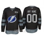 Camiseta Hockey Tampa Bay Lightning Personalizada Negro