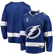 Camiseta Hockey Tampa Bay Lightning Primera 2022 Stanley Cup Final Breakaway Azul