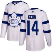 Camiseta Hockey Toronto Maple Leafs 14 Dave Keon Autentico 2018 Stadium Series Blanco