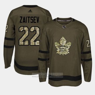 Camiseta Hockey Toronto Maple Leafs Nikita Zaitsev Camuflaje Salute To Service