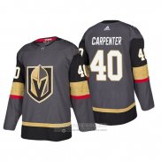 Camiseta Hockey Vegas Golden Knights Ryan Carpenter Primera Autentico Jugador Gris