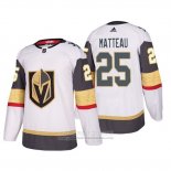 Camiseta Hockey Vegas Golden Knights Stefan Matteau Segunda Autentico Jugador Blanco