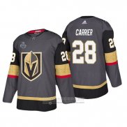 Camiseta Hockey Vegas Golden Knights William Carrier Bound Patch 2018 Stanley Cup Final Gris