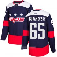 Camiseta Hockey Washington Capitals 65 Andre Burakovsky Autentico 2018 Stadium Series Azul