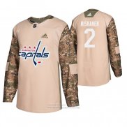 Camiseta Hockey Washington Capitals Matt Niskanen Dia De Los Veteranos Camuflaje