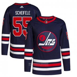 Camiseta Hockey Winnipeg Jets Mark Scheifele Alterno Autentico 2021-22 Azul