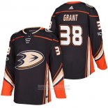 Camiseta Hockey Anaheim Ducks Derek Grant Primera Autentico 38 2018 Negro