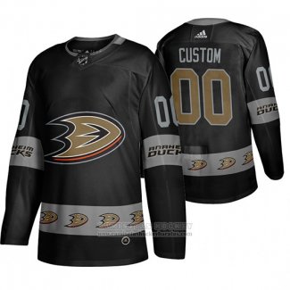 Camiseta Hockey Anaheim Ducks Personalizada Breakaway Negro