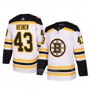 Camiseta Hockey Boston Bruins Danton Heinen Autentico Segunda Blanco