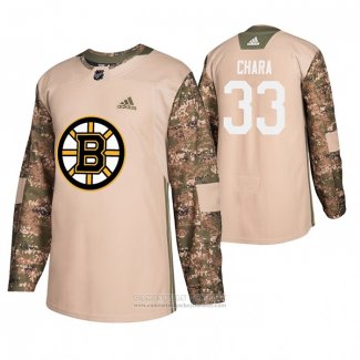 Camiseta Hockey Boston Bruins Zdeno Chara Dia De Los Veteranos Camuflaje