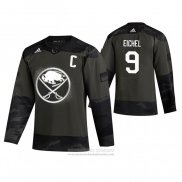 Camiseta Hockey Buffalo Sabres Jack Eichel 2019 Dia De Los Veteranos Camuflaje