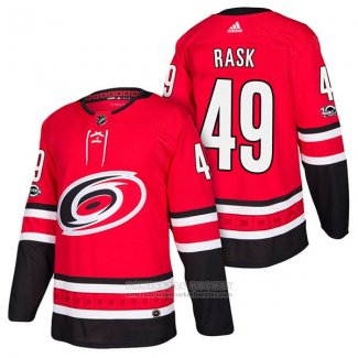 Camiseta Hockey Carolina Hurricanes 49 Victor Rask Primera Autentico 2018 Rojo