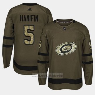 Camiseta Hockey Carolina Hurricanes Noah Hanifin Camuflaje Salute To Service