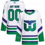 Camiseta Hockey Carolina Hurricanes Primegreen Autentico Personalizada Blanco