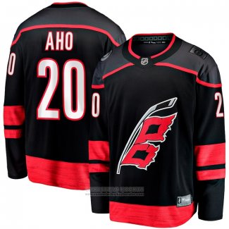 Camiseta Hockey Carolina Hurricanes Sebastian Aho Primera Breakaway Negro