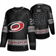 Camiseta Hockey Carolina Hurricanes Sebastian Aho Team Logo Fashion