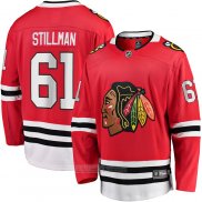 Camiseta Hockey Chicago Blackhawks Riley Stillman Primera Breakaway Rojo