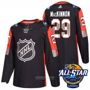 Camiseta Hockey Colorado Avalanche 29 Nathan Mackinnon Negro 2018 All Star Autentico