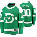 Camiseta Hockey Dallas Stars Personalizada Breakaway Jugador 2020 Winter Classic Verde