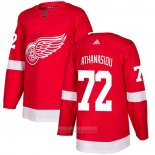 Camiseta Hockey Detroit Red Wings 72 Andreas Athanasiou Primera Autentico Rojo