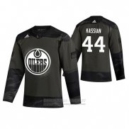 Camiseta Hockey Edmonton Oilers Zack Kassian 2019 Dia De Los Veteranos Camuflaje