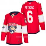 Camiseta Hockey Florida Panthers 6 Alex Petrovic Autentico Primera 2018 Rojo