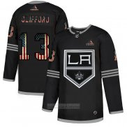 Camiseta Hockey Los Angeles Kings Kyle Clifford 2020 USA Flag Negro