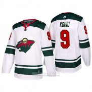 Camiseta Hockey Minnesota Wild 9 Mikko Koivu Segunda 2017-2018 Blanco