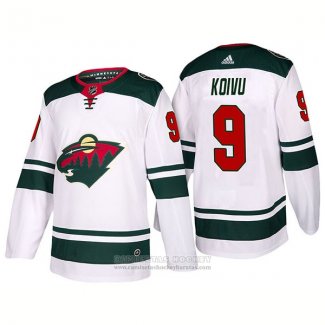 Camiseta Hockey Minnesota Wild 9 Mikko Koivu Segunda 2017-2018 Blanco