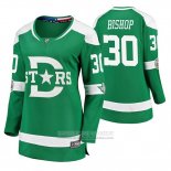 Camiseta Hockey Mujer Dallas Stars Ben Bishop Breakaway Jugador 2020 Winter Classic Verde