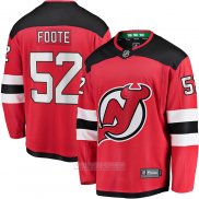 Camiseta Hockey New Jersey Devils Cal Foote Primera Breakaway Rojo