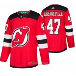 Camiseta Hockey New Jersey Devils John Quenneville Primera Autentico Rojo