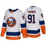 Camiseta Hockey New York Islanders 91 John Tavares New Outfitted 2018 Blanco