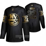 Camiseta Hockey New York Islanders Mike Bossy Golden Edition Retired Negro