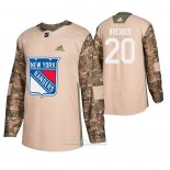 Camiseta Hockey New York Rangers Chris Kreider Dia De Los Veteranos Camuflaje