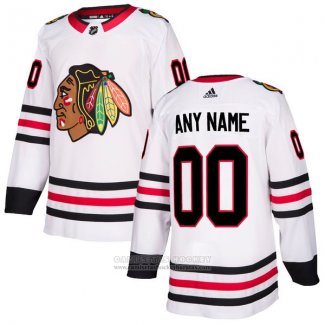 Camiseta Hockey Nino Chicago Blackhawks Segunda Personalizada Blanco