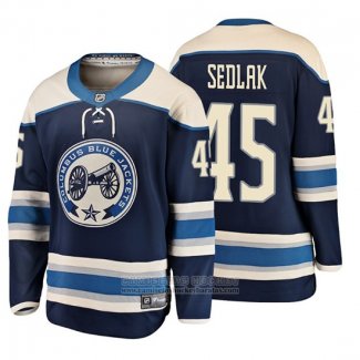 Camiseta Hockey Nino Columbus Blue Jackets Lukas Sedlak 2019 Alterno Breakaway Azul