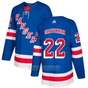 Camiseta Hockey Nino New York Rangers 22 Kevin Shattenkirk Azul Primera Autentico Stitched