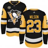 Camiseta Hockey Nino Pittsburgh Penguins 23 Scott Wilson Negro 50 Aniversario Primera Premier