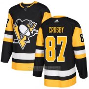 Camiseta Hockey Nino Pittsburgh Penguins 87 Sidney Crosby Negro Primera Autentico Stitched