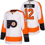 Camiseta Hockey Philadelphia Flyers 12 Michael Raffl Autentico Segunda 2018 Blanco