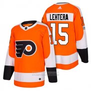 Camiseta Hockey Philadelphia Flyers 15 Jori Lehtera Autentico Primera 2018 Naranja